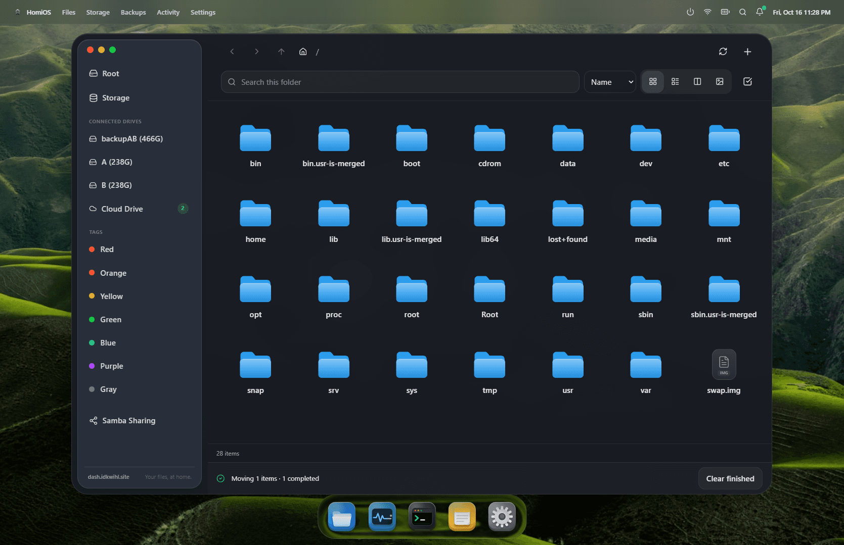 HomiOS File Manager & Storage Browser